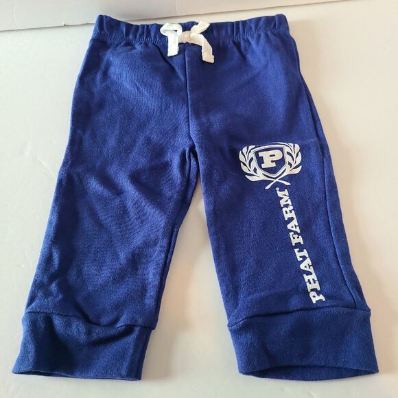 PHAT FARM BABY 3-PIECE NAVY/WHITE/LIGHT BLUE STRIPED TOP & NAVY PANTS SIZE 3-6M - Picture 7 of 16